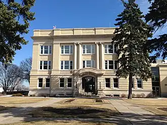The Otter Tail County Courthouse in Fergus Falls
