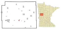 Location of Battle Lake, Minnesota