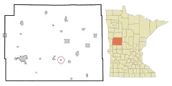Location of Clitherall, Minnesota