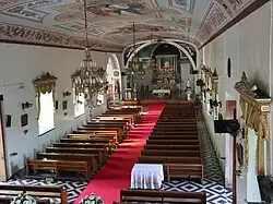 Church interior in 2023