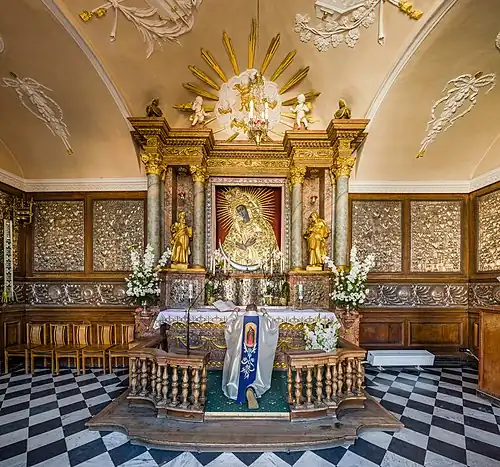 An ornate Baroque chapel