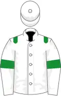 White, green epaulets and armlets