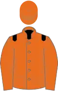 Orange, black epaulets