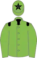 Light green, black epaulets, green cap, black star