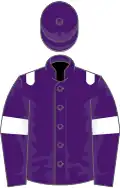 Purple, white epaulets and armlets