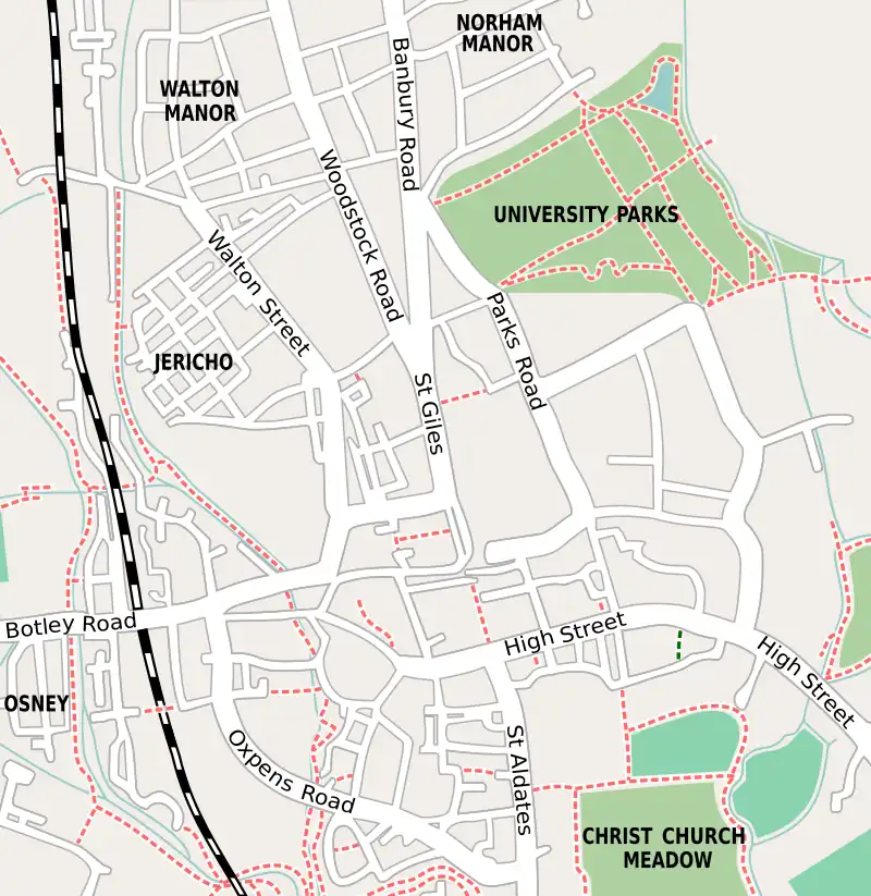 Somerville College, Oxford is located in Oxford city centre