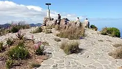 Trig beacon on the summit of Lion's Head in Cape Town