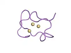 1dfs: SOLUTION STRUCTURE OF THE ALPHA-DOMAIN OF MOUSE METALLOTHIONEIN-1