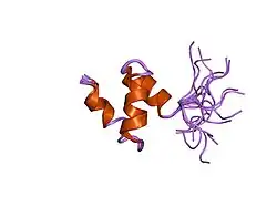 1dv0: Refined NMR solution structure of the C-terminal UBA domain of the human homologue of RAD23A (HHR23A)