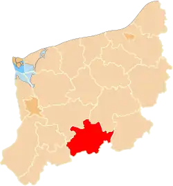 Location within the voivodeship