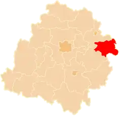 Location within the voivodeship