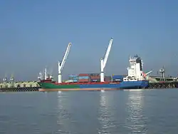 The port of Chittagong