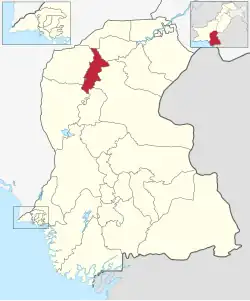 Larkana is located in the North-West of Sindh