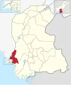 Map of Malir District