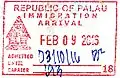 Entry stamp