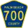 County Road 700 marker