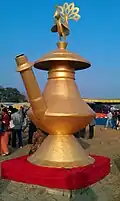 World's largest bronze Karuwa located at Tansen, Nepal
