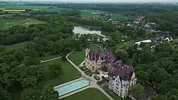Moszna Castle and the surroundings