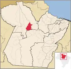 Location in Pará state