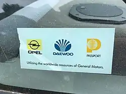 Passport window sticker