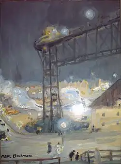 Painting by Paul Burman, 1919