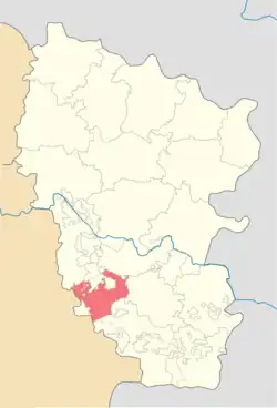 Location of Perevalskyi Raion