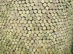 Detail of Reconstruction of a cone mosaic from the Eanna temple.