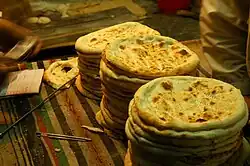 Tandoor-baked naan in Karachi