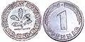 West Germany: 1 pfennig coin, 1950