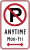 No parking anytime
