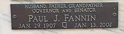 Crypt of Paul Jones Fannin (1907–2002).