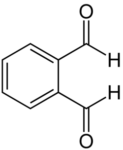 Skeletal formula of o-phthaldehyde