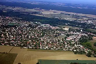 An aerial view of Pibrac