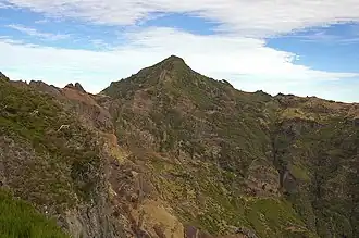 The tallest volcanic peak of Madeira, Pico Ruivo