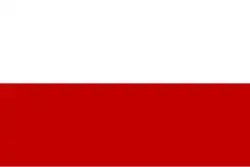 Pilot flag, which is similar to the Polish flag