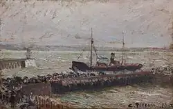 Ship entering the Harbor at Le Havre, 1903. Dallas Museum of Art