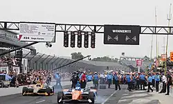 Pit crews participating in the 2019 Pit Stop Challenge