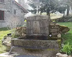 Fountain at Plan James hamlet of Lachaux