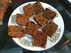 slices of cake on a plate