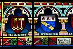 A 19th-century window illustrates the range of colours common in both medieval and Gothic Revival glass, Lucien Begule, Lyon (1896).