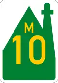 Metropolitan route M10 shield