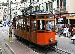 The tram to Sóller in Port de Sóller