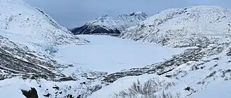 Portage Lake in winter