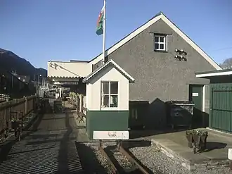 The WHHR station building at Porthmadog