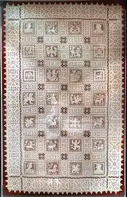 Portuguese lace; 1615.