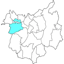 Location of Poruba in Ostrava