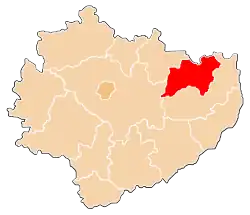 Location within the voivodeship