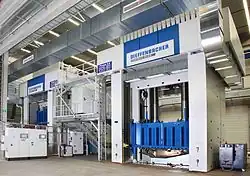 Dieffenbacher plastics-forming press