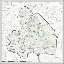 Topography map of Drenthe