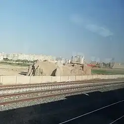 Historial ruins in Puinak near the city of Qarchak